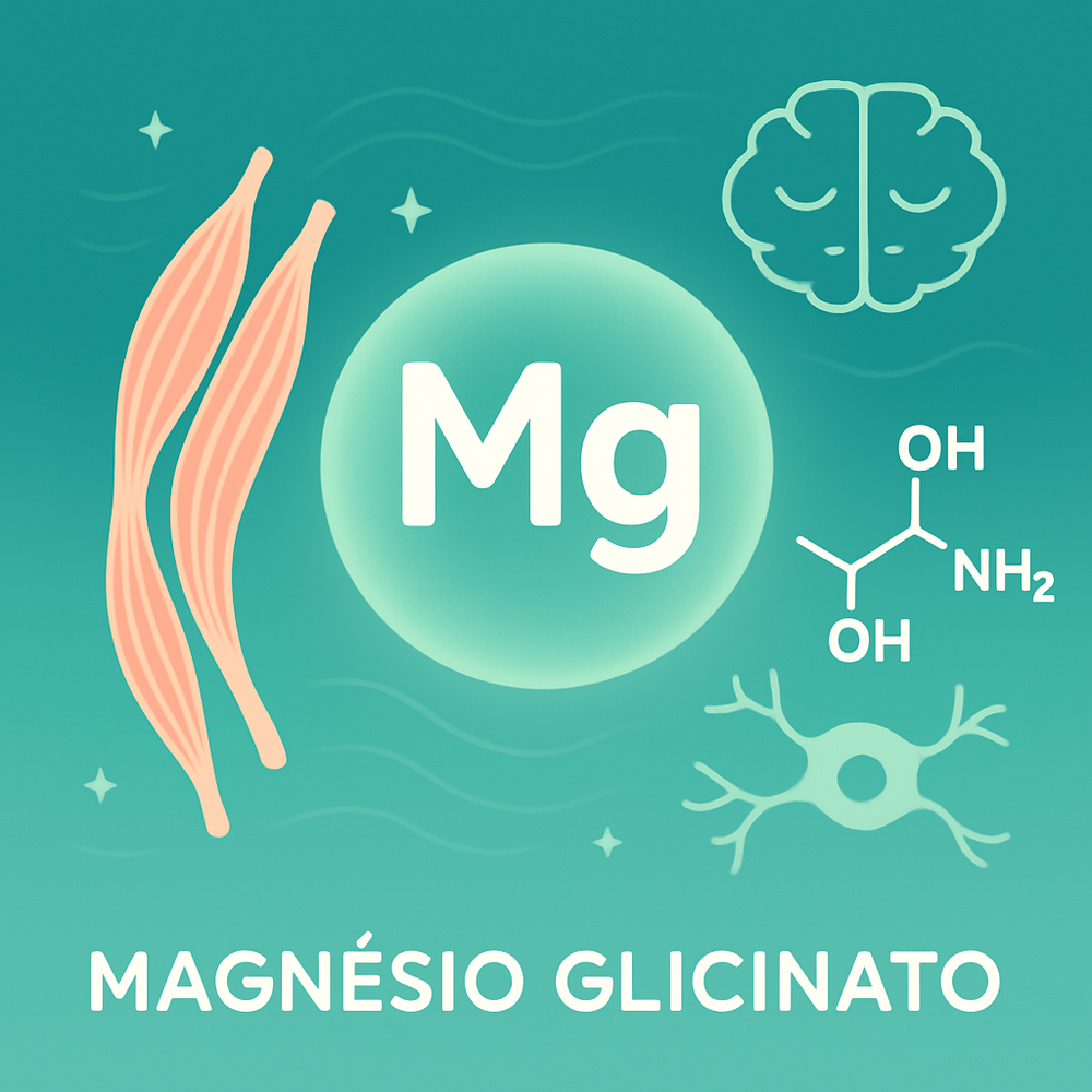 Magnésio Glicinato - mineral para qualidade do sono